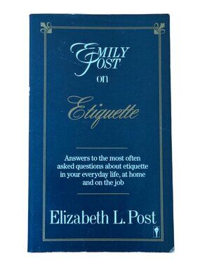 Emily Post on Etiquette Elizabeth L. Post 1987 Paperback